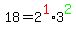18=2%5Ered%281%29%2A3%5Egreen%282%29