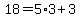 18=5%2A3%2B3
