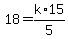 18=k%2A15%2F5