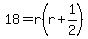 18=r%28r%2B1%2F2%29