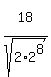 18%5E%22%22%2Fsqrt%282%2A2%5E8%29