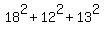 18%5E2+%2B+12%5E2+%2B+13%5E2