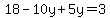 18-10y%2B5y=3