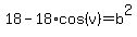 18-18%2Acos%28v%29=b%5E2