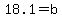 18.1+=+b