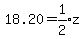 18.20=expr%281%2F2%29z