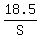 18.5%2FS