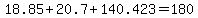 18.85%2B20.7%2B140.423=180