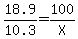 18.9%2F10.3=100%2FX
