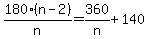 180%28n-2%29%2Fn=360%2Fn%2B140