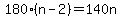 180%28n-2%29=140n