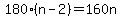180%28n-2%29=160n