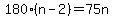 180%28n-2%29=75n