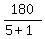 180%2F%285%2B1%29