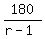 180%2F%28r-1%29