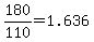 180%2F110=1.636