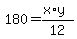 180=%28x%2Ay%29%2F12