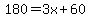 180=3x%2B60