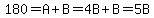 180=A%2BB=4B%2BB=5B