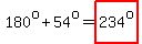 180%5Eo%2B54%5Eo=highlight%28234%5Eo%29