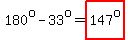 180%5Eo-33%5Eo=highlight%28147%5Eo%29