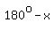 180%5Eo-x