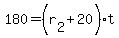 180+=+%28r%5B2%5D%2B20%29t