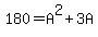 180+=+A%5E2+%2B+3A