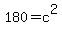 180+=+c%5E2
