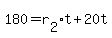 180+=+r%5B2%5Dt%2B20t