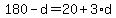 180-d=20%2B3%2Ad