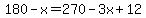 180-x=270-3x%2B12