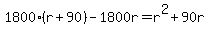 1800%28r%2B90%29-1800r=r%5E2%2B90r