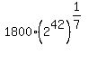 1800%2A%282%5E42%29%5E%281%2F7%29
