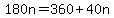 180n+=+360%2B40n
