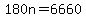 180n+=+6660
