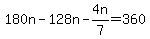 180n-128n-4n%2F7=360