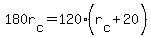 180r%5Bc%5D=120%28r%5Bc%5D%2B20%29