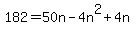182=50n-4n%5E2%2B4n