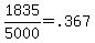 1835%2F5000+=+.367