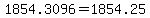 1854.3096=1854.25