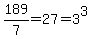 189%2F7=27=3%5E3