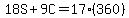 18S%2B9C=17%28360%29