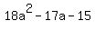18a%5E2-17a-15