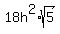 18h%5E2%2Asqrt%285%29