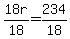 18r%2F18+=+234%2F18