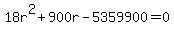 18r%5E2%2B900r-5359900=0