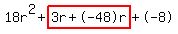 18r%5E2%2Bhighlight%283r%2B-48r%29%2B-8
