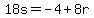 18s=-4%2B8r