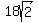 18sqrt%282%29